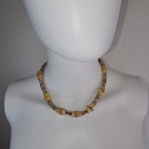 Shell and Bamboo Necklace